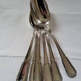 6 large table spoons in Boulenger silver metal