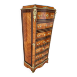 Semainier  secrétaire napoléon iii en marqueterie xixème
