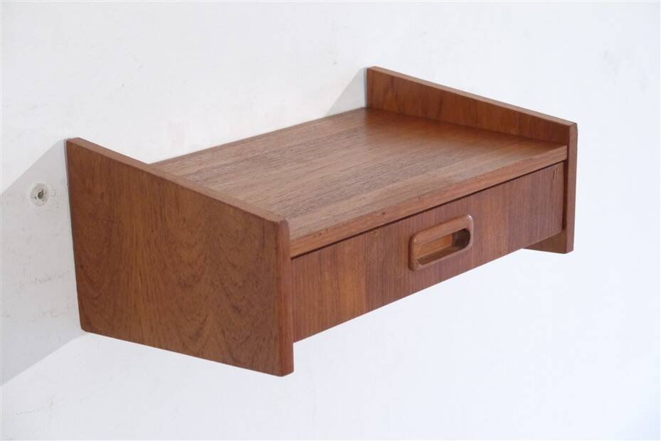 Vintage Scandinavian teak shelf 1960