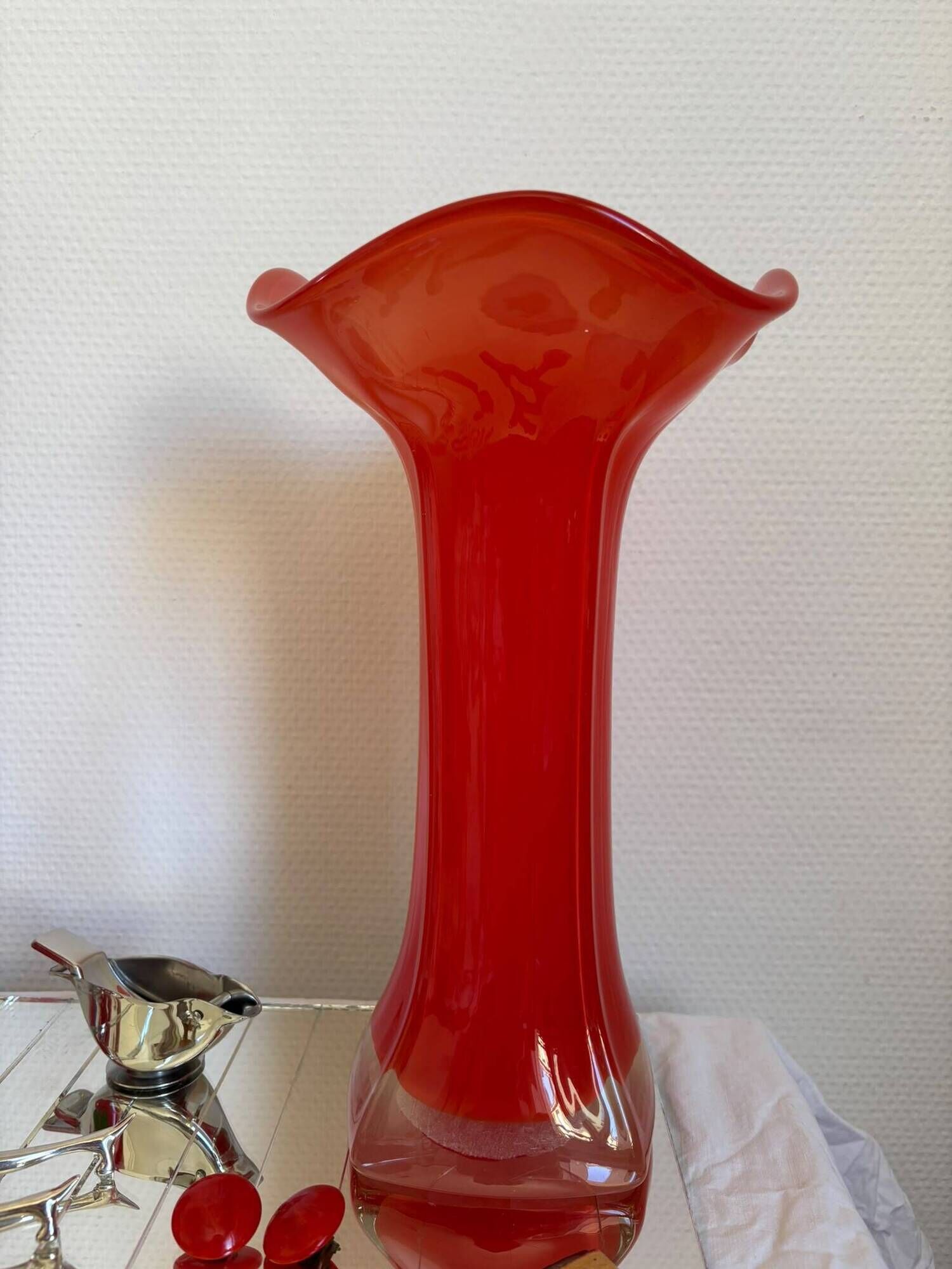 Blown glass vase
