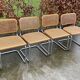 Suite of 4 vintage Chairs model Cesca designed by Marcel Breuer Design