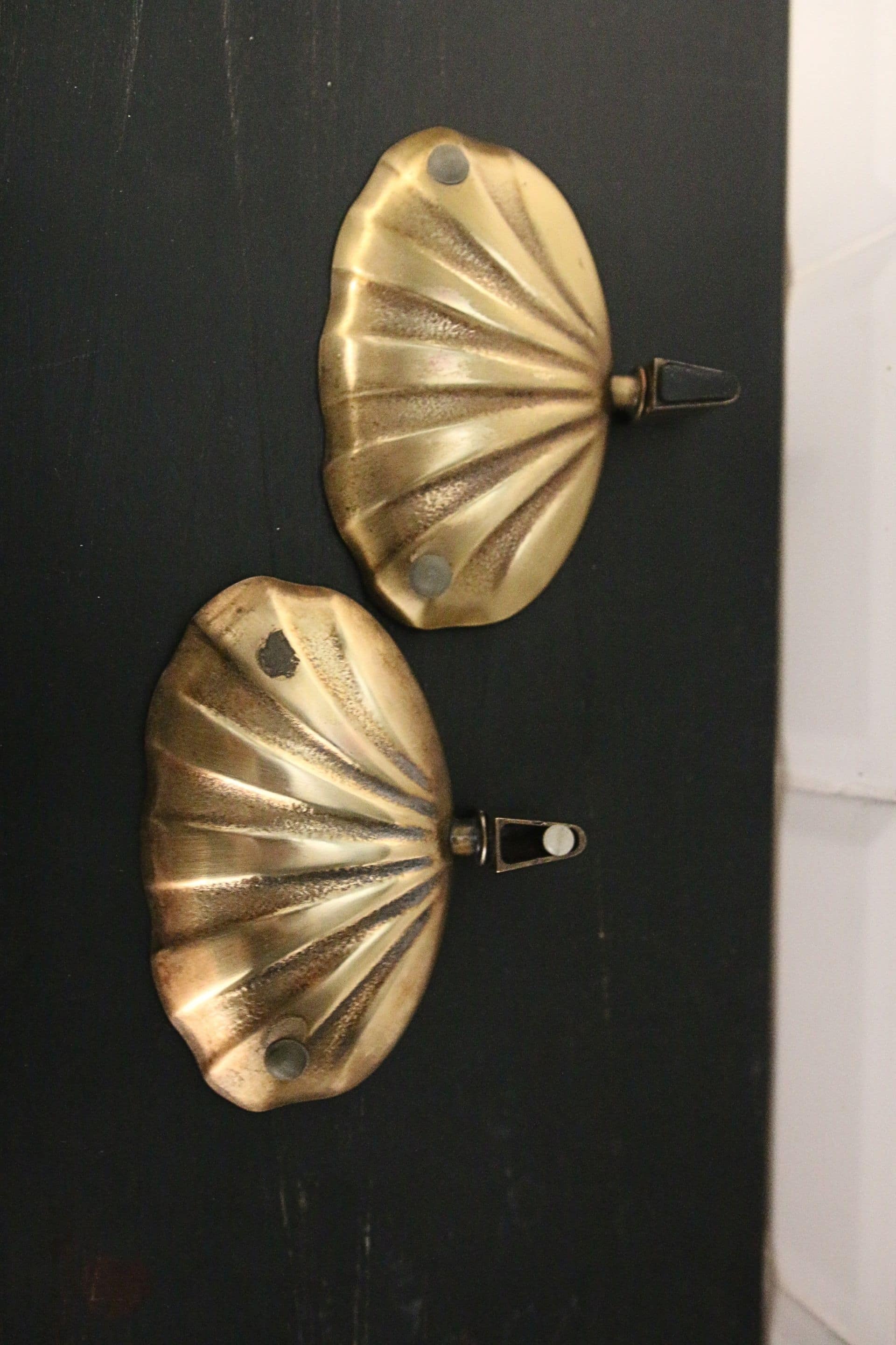 Vide-poche, porte-savon coquille vintage en laiton