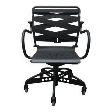 Fauteuil pivotant vintage Canasta italien par Heron Parigi pour Heron Parigi Design
