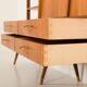 Scandinavian free standing teak wall unit, Norway 1960s.