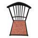 The Modernity, set of six chairs, model Charlotte, black lacquered wood.