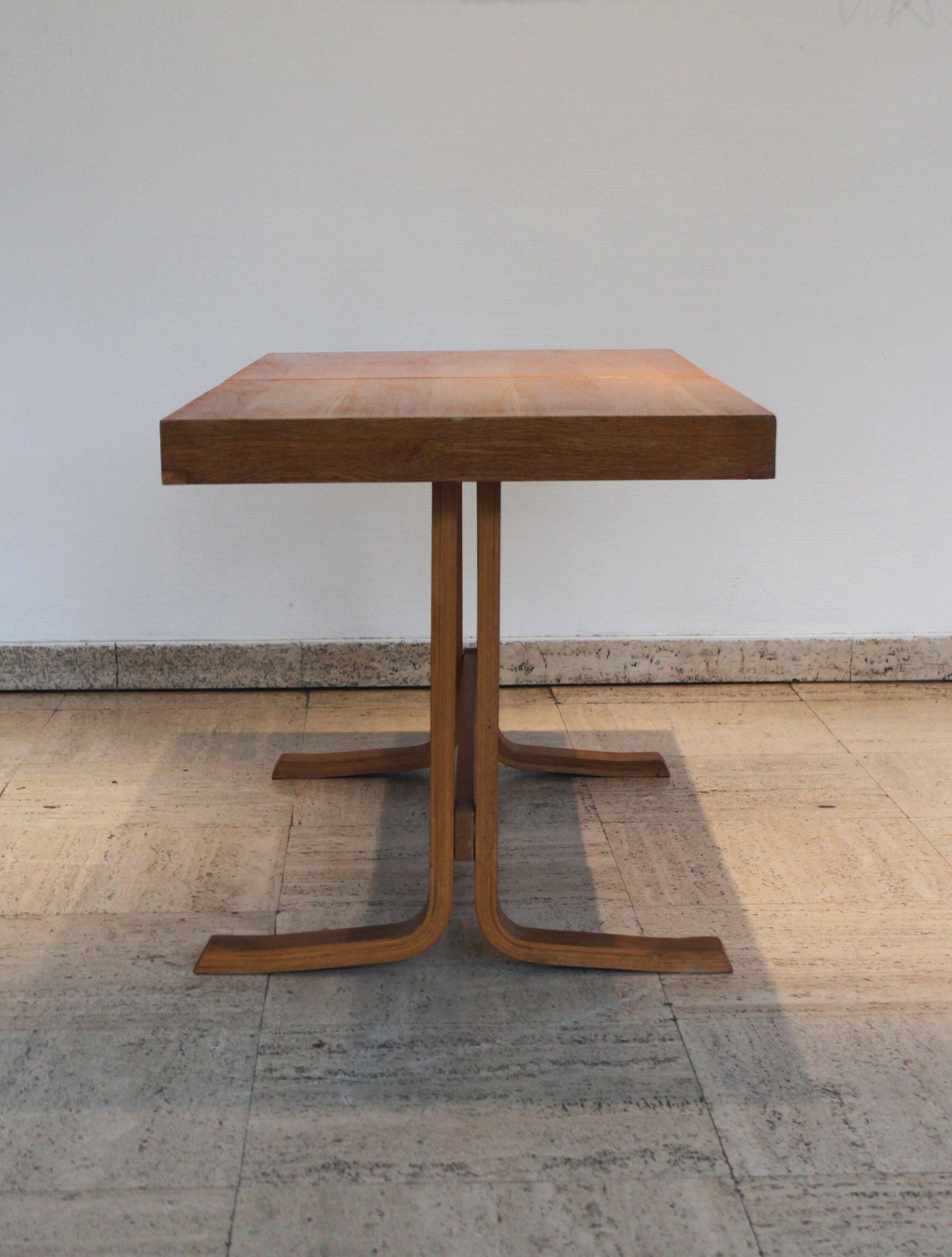 Vintage bentwood extendable coffee table by Drevopodnik Holesov, 70's