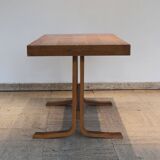 Table basse extensible en bois courbé vintage par Drevopodnik Holesov, 70's