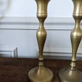 Pair of brass candlesticks