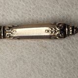 6 Art Nouveau silver-plated metal teaspoons