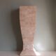 Column, Hollywood Regency style travertine pedestal, 1970s