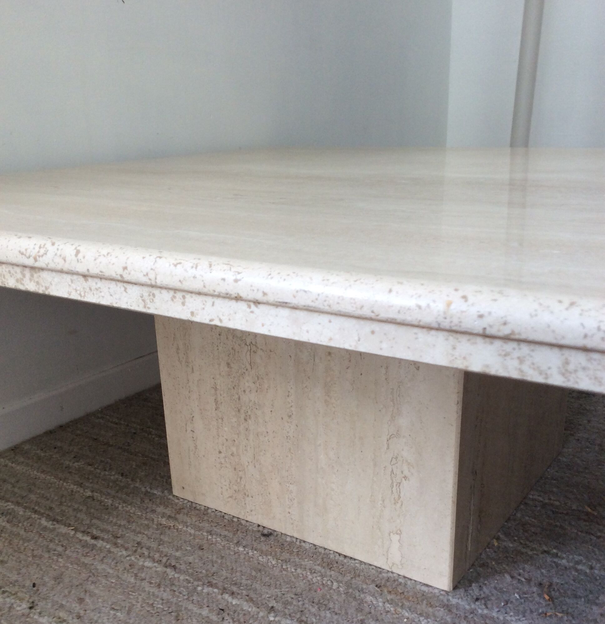Travertine coffee table from the 70s