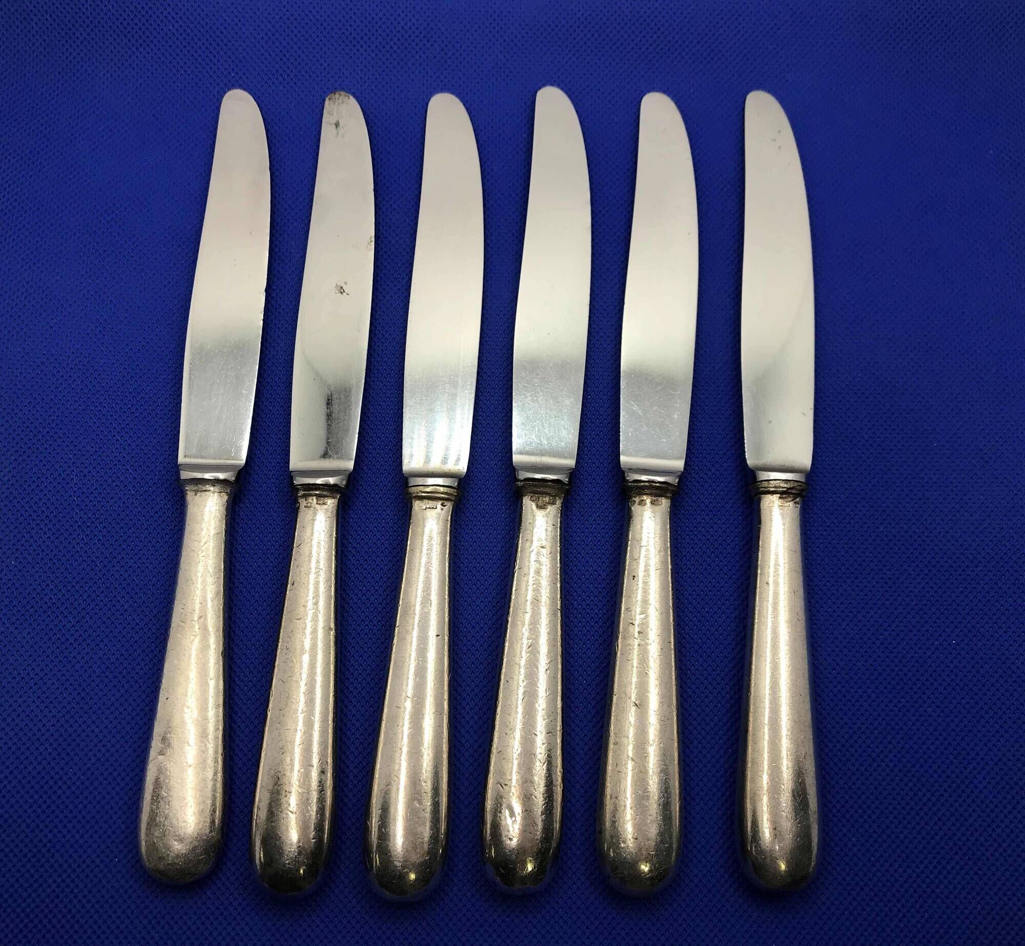 Set of 6 small silver-plated Navy knives from Ercuis