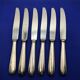 Set of 6 small silver-plated Navy knives from Ercuis