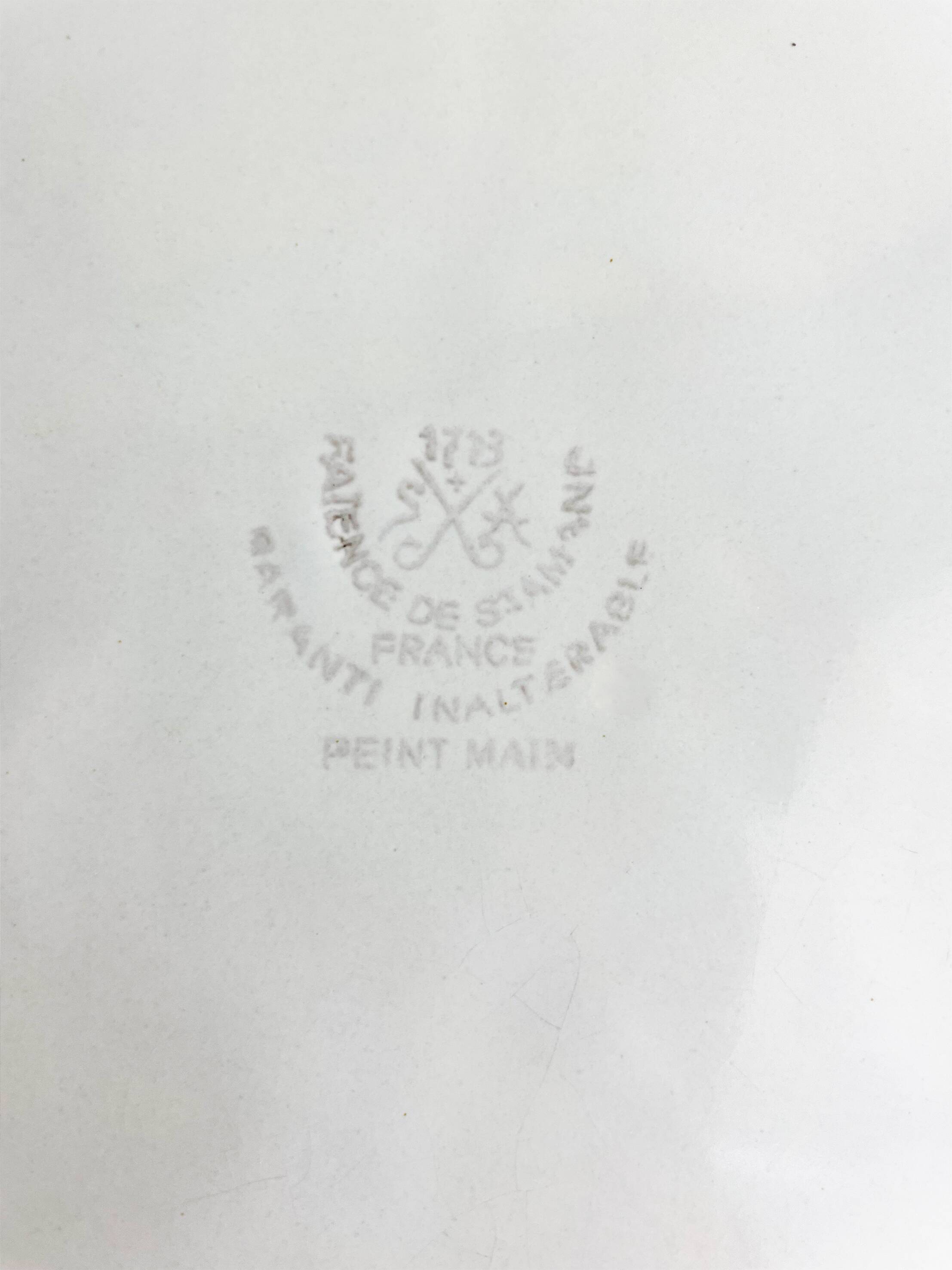 Saint-Amand Earthenware Oyster Plate