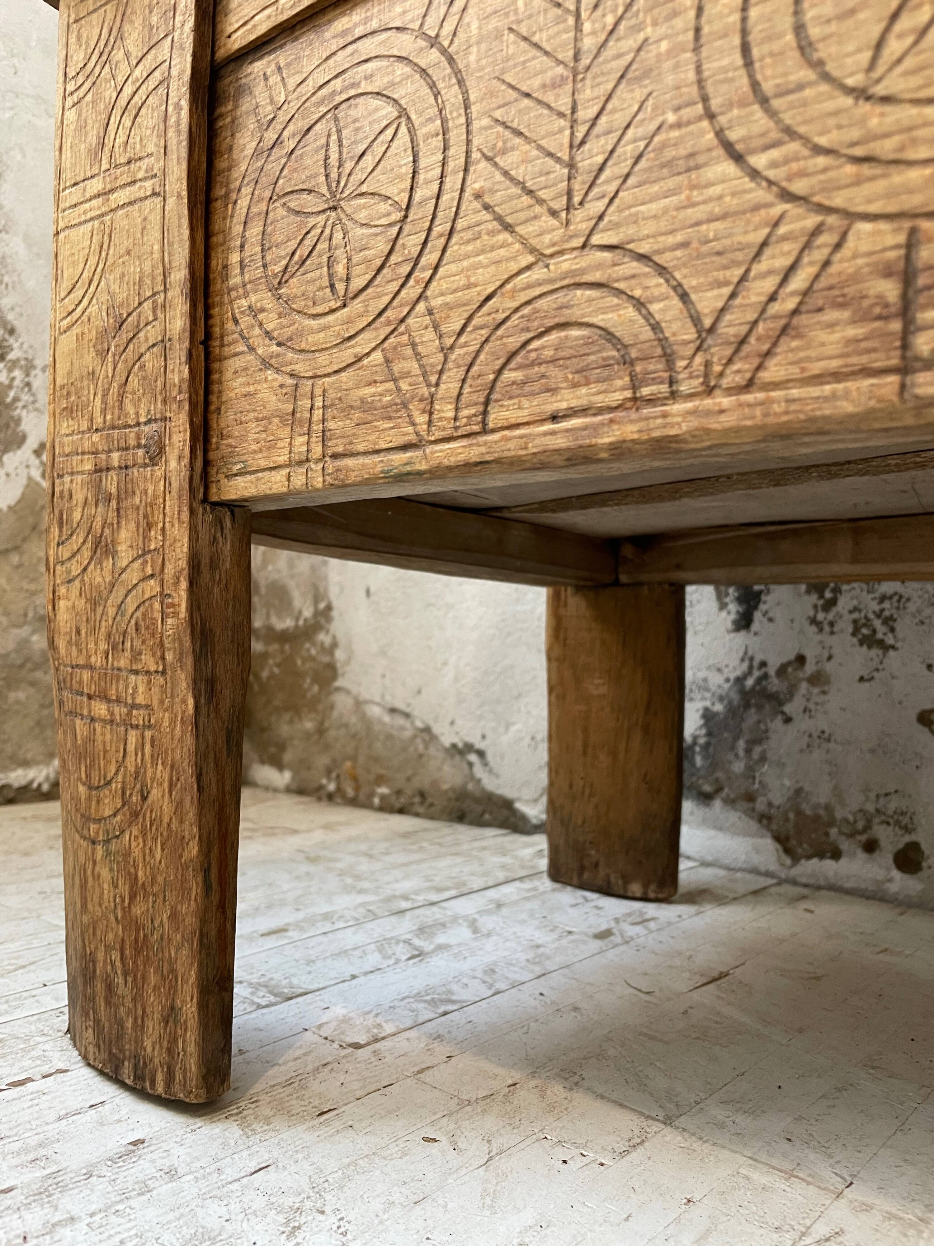 Shepherd's chest Vosges 1900 popular art