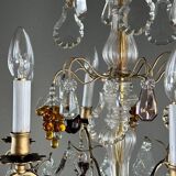 Crystal Chandelier with Tassels, Early 20th Century
