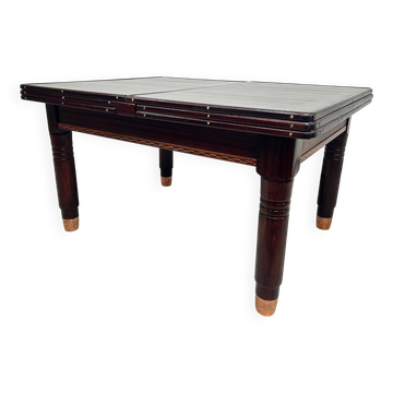Large dining table in the Secession style by Karoly Lingel, Budapest.