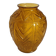 Art Deco Vase in Cracked Amber Crystal