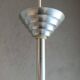 suspension  opaline blanche et jaune | space age - art déco 1950