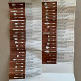 Set 6 silver cutlery Christofle chinon model