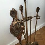 Copper fireplace servant