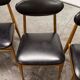 6 Teak chairs with oval back