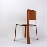 saddle leather chair cognac Cidue