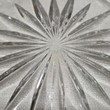 Chiseled glass ashtray