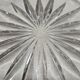Chiseled glass ashtray