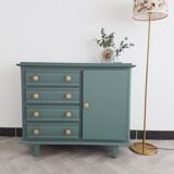 Gray art deco commode
