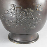 Paire de vases en bronze chinois Japon 19è siècle