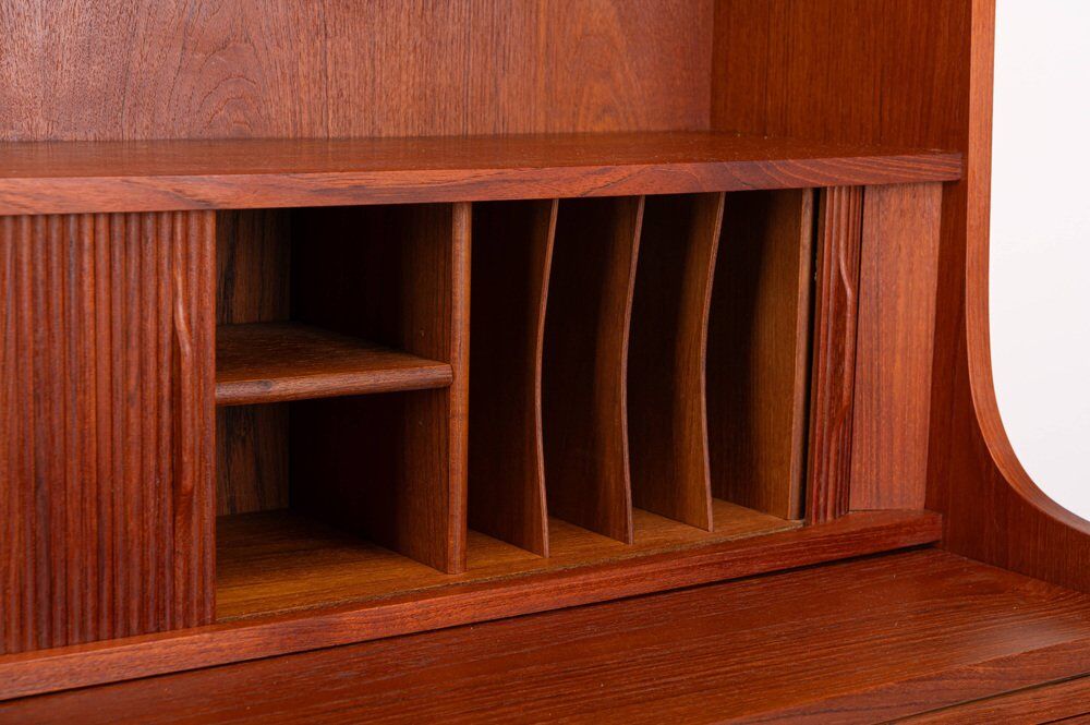 Danish teak bookcase by Johannes Sorth for Nexø, 1960s