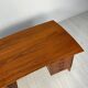 1960s Vintage Mid-Century Curved Danish Teak Writing Desk
