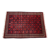 Yagcibedir hand-knotted vintage Anatolian rug 1940 floral pattern
