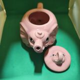 Pink porcelain elephant teapot