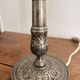 Silver Metal Lamp Base Louis XVI Regency Style Candle Holder 19th Century