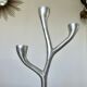 Modernist free-form candle holder in cast aluminum 1970