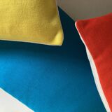 Racine space age 1960 wool jersey cushion on both sides