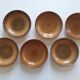 Set of 6 hollow plates in vintage sandstone