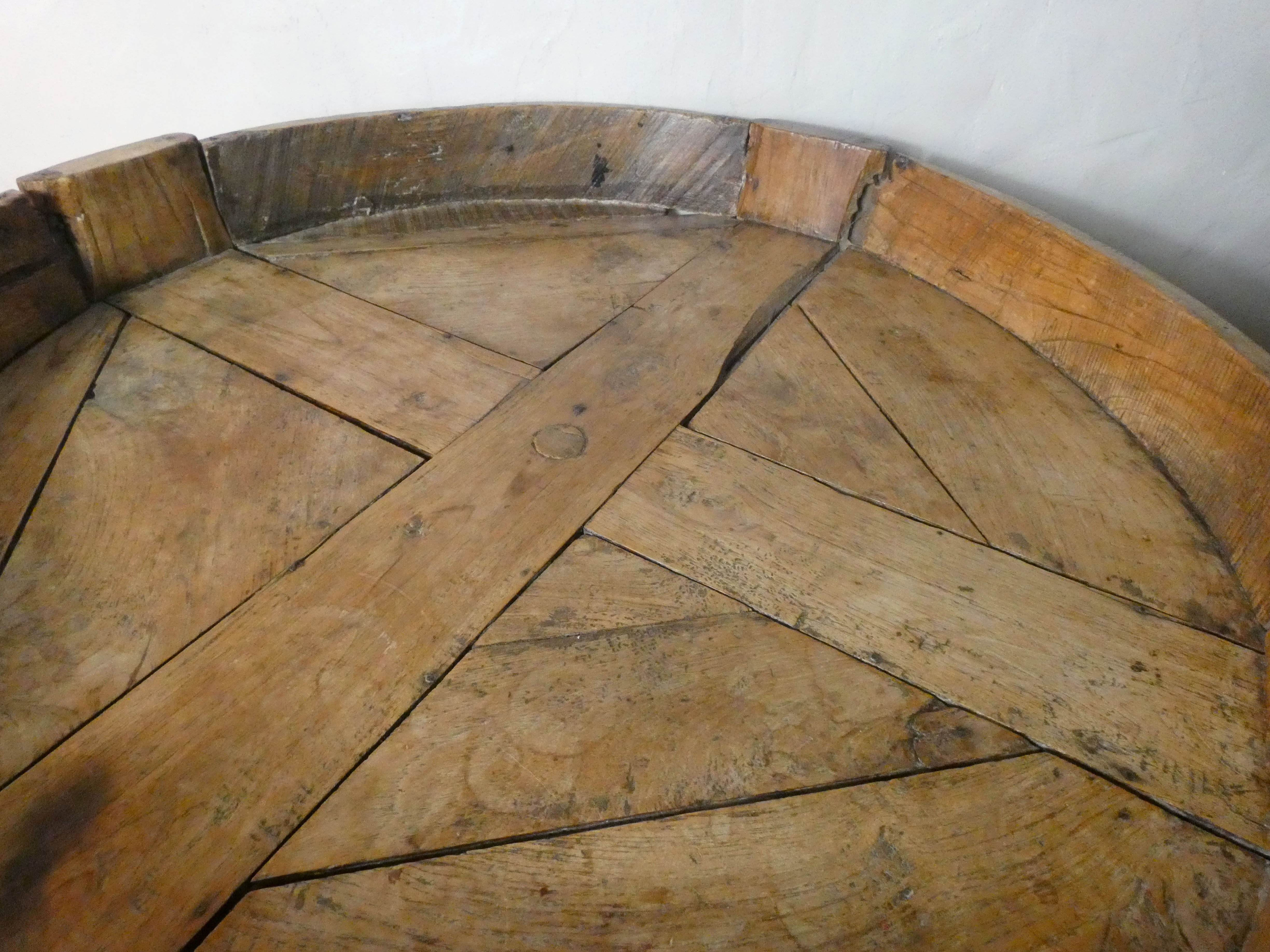 Indian coffee table chakki late 19th