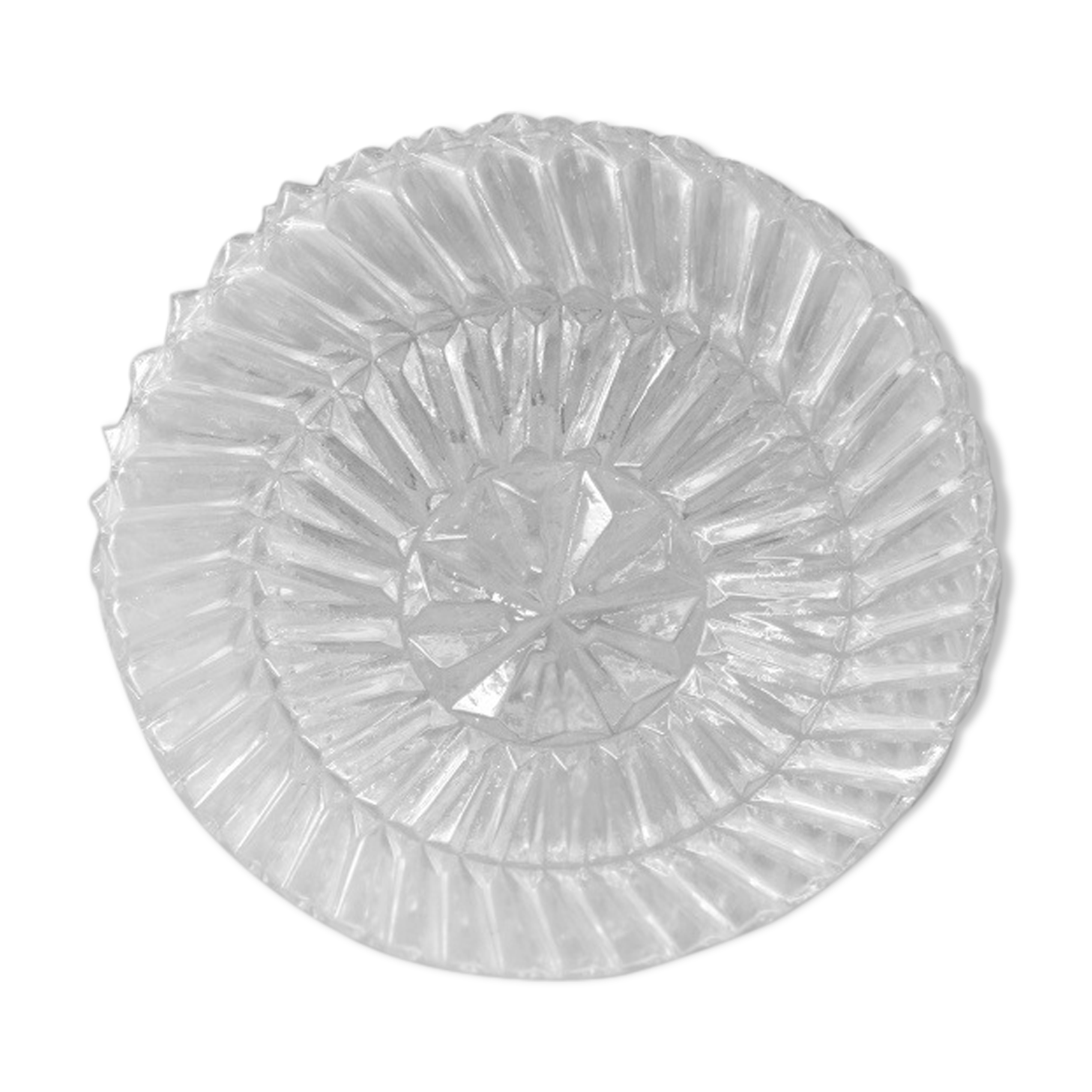 1 Pretty Original Glass Ceiling Globe molded year 50