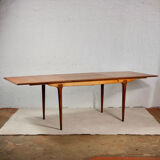Scandinavian-style extendable teak table