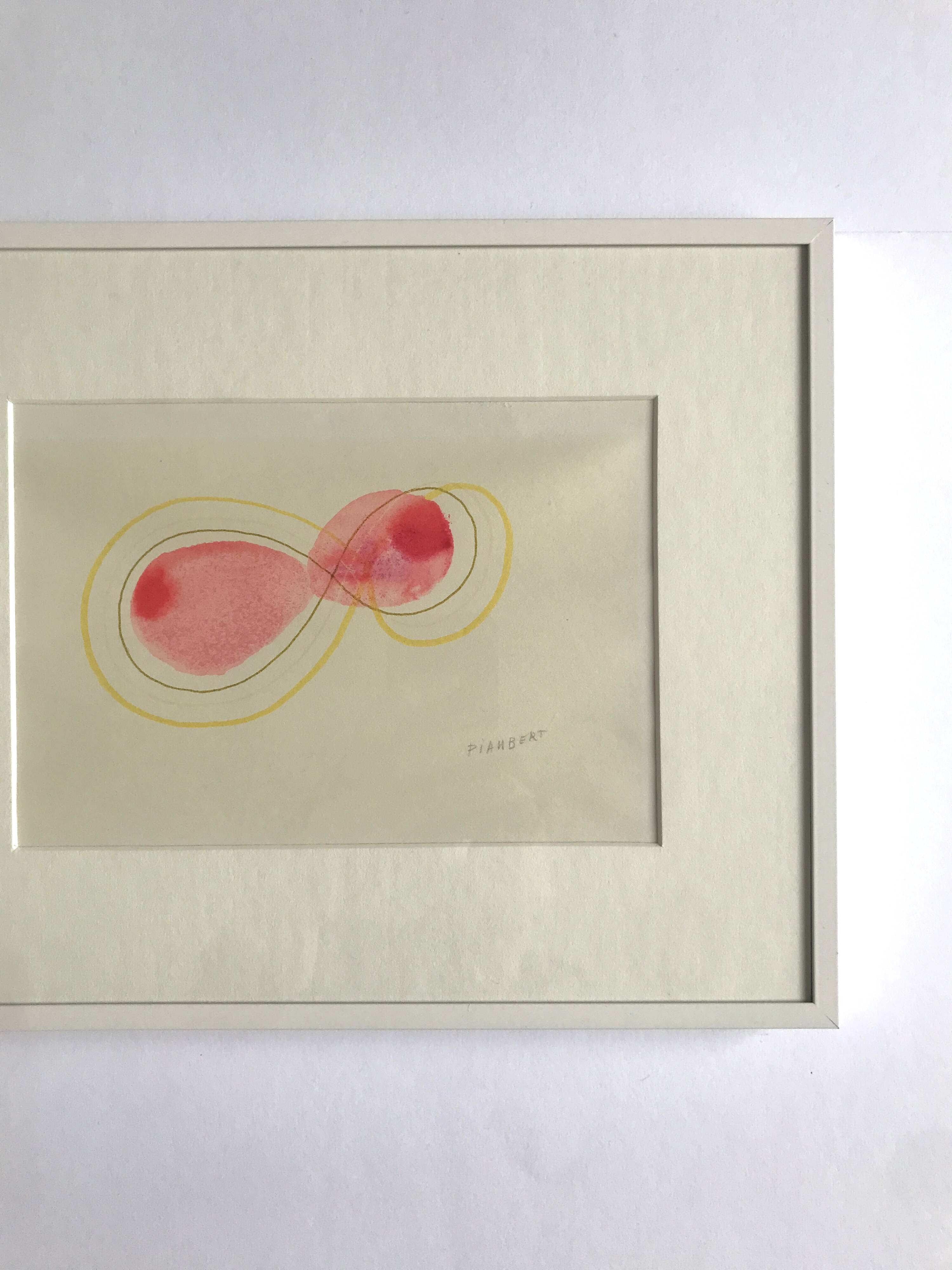 Jean PIAUBERT, Untitled, c. 1960. Original drawing signed in pencil.