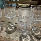 Set of 8 Vendome crystal glasses