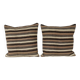 Set of 2 vintage kilim cushion covers 61x61 cm