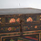 Antique chest painted in pine wood – China, around 1900