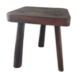 Massive wooden tripod stool