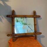19th century bamboo mirror