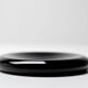 Charles Pfister black Murano glass bowl for Salviati, Italy, circa 1970.