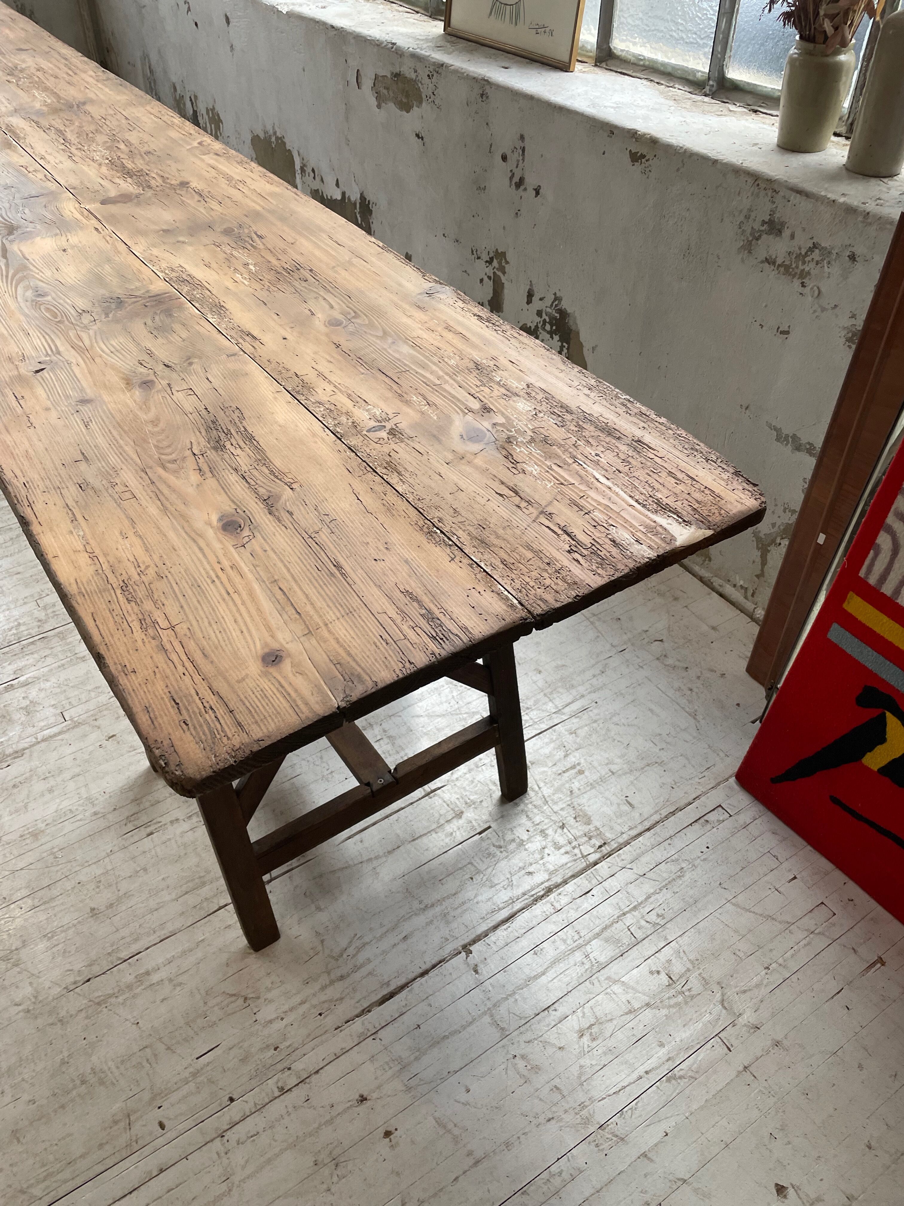Guinguette table XXL 4m trestles